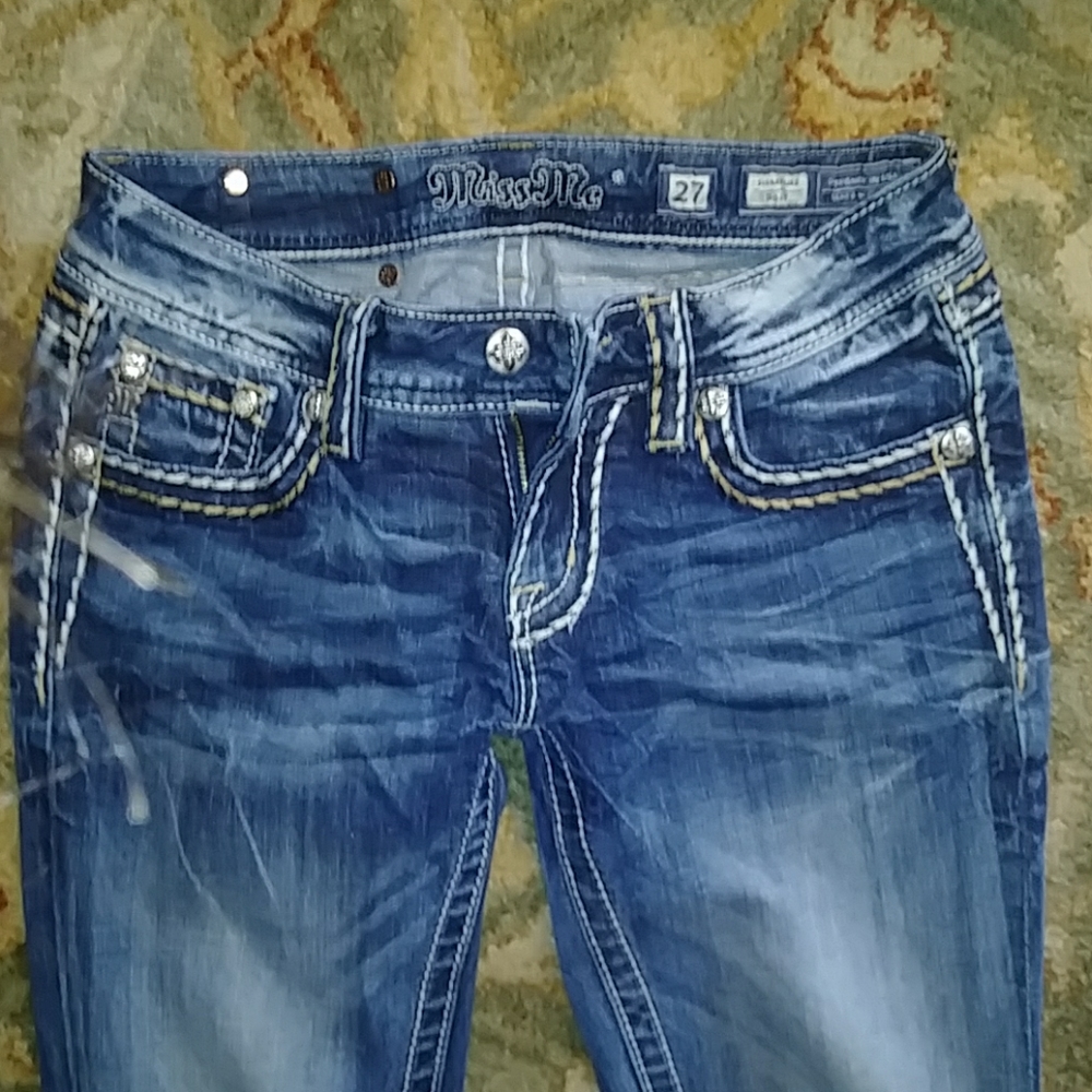 Dark Blue 'Miss Me' Jeans - Picture 3 of 3